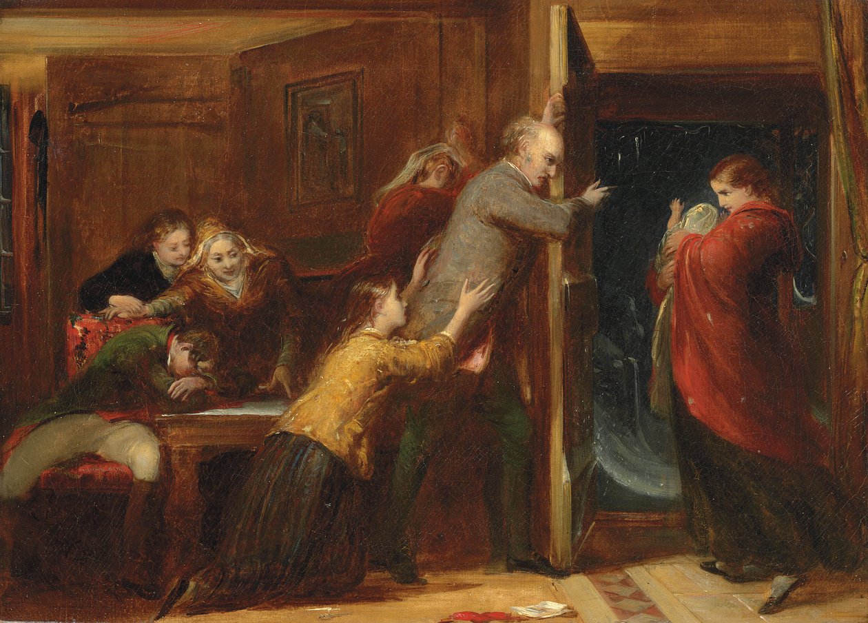 Boceto para "El marginado", 1851 de Richard Redgrave