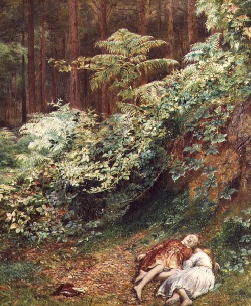 Los niños en el bosque-mañana de Richard Redgrave