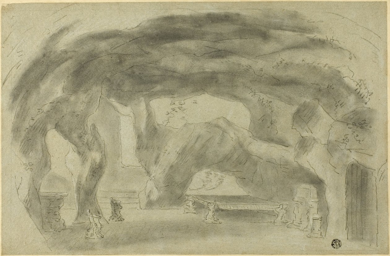 Interior de una gruta de Richard Wilson
