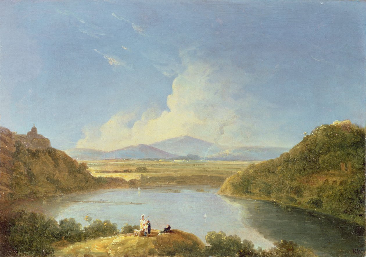 Lago Albano (óleo sobre lienzo) de Richard Wilson