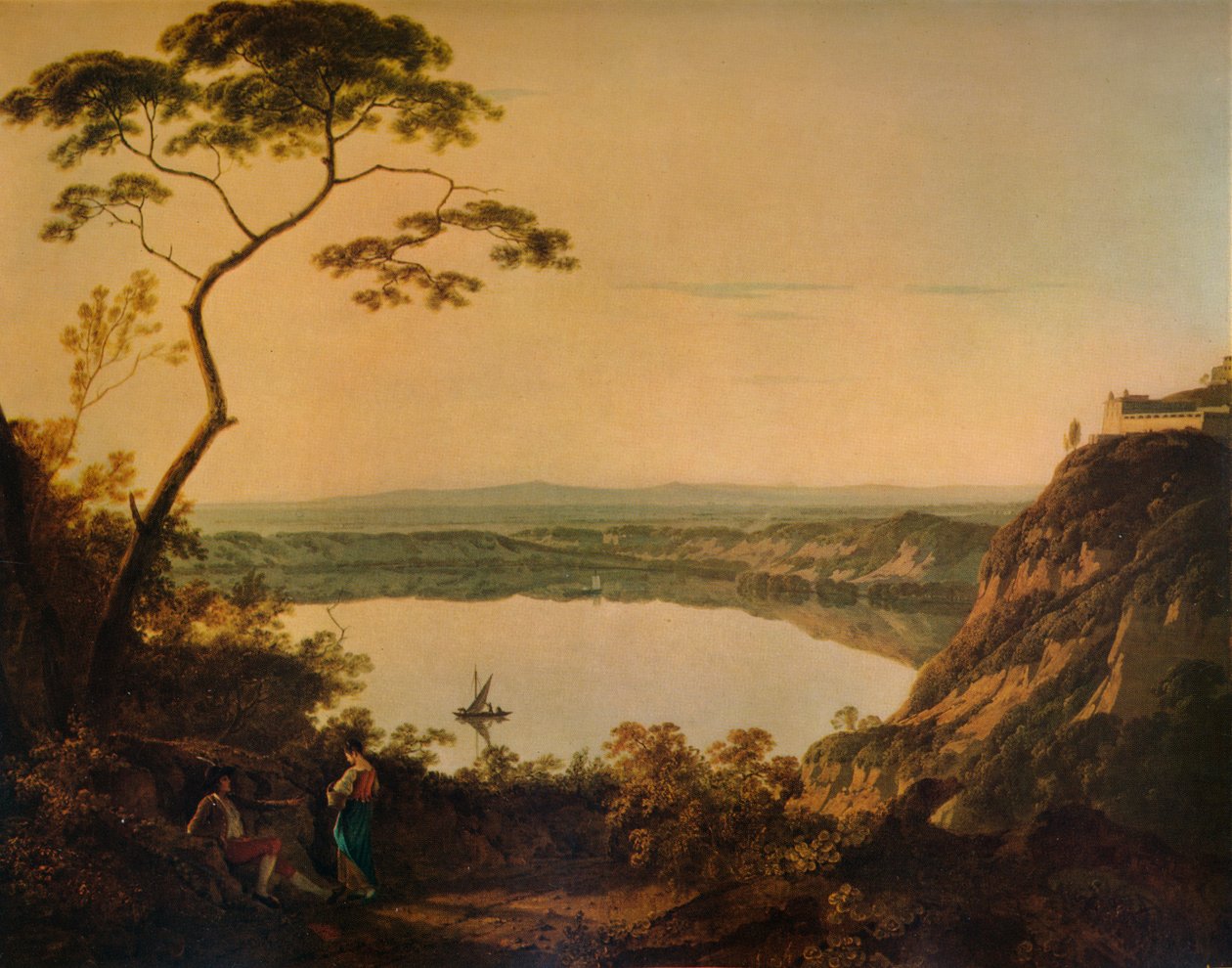 Lago de Nemi, c1761 de Richard Wilson