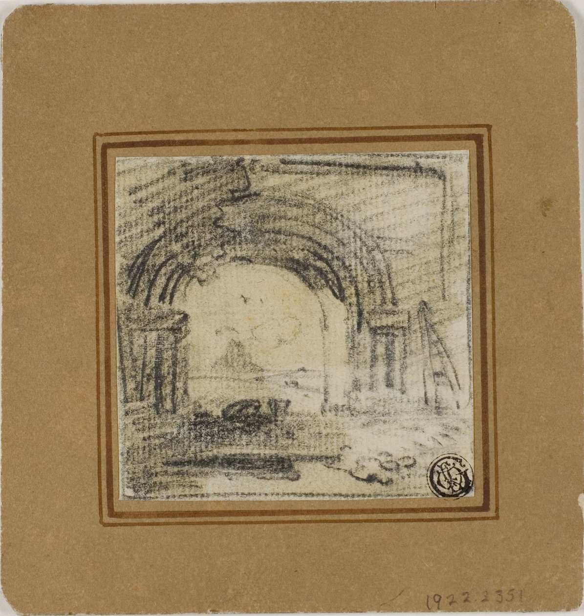 Boceto de un arco de Richard Wilson