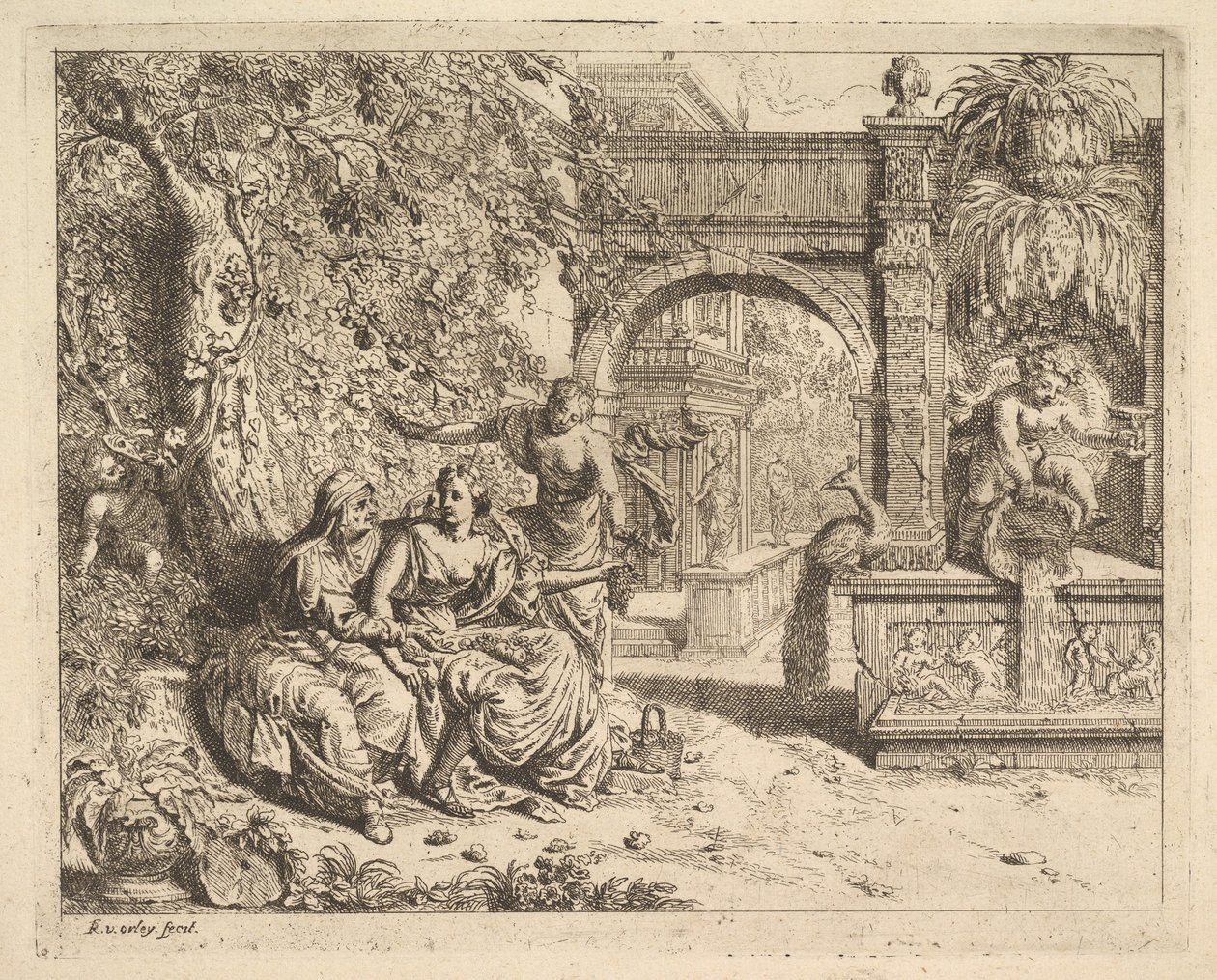 Vertumno y Pomona de Richard van Orley