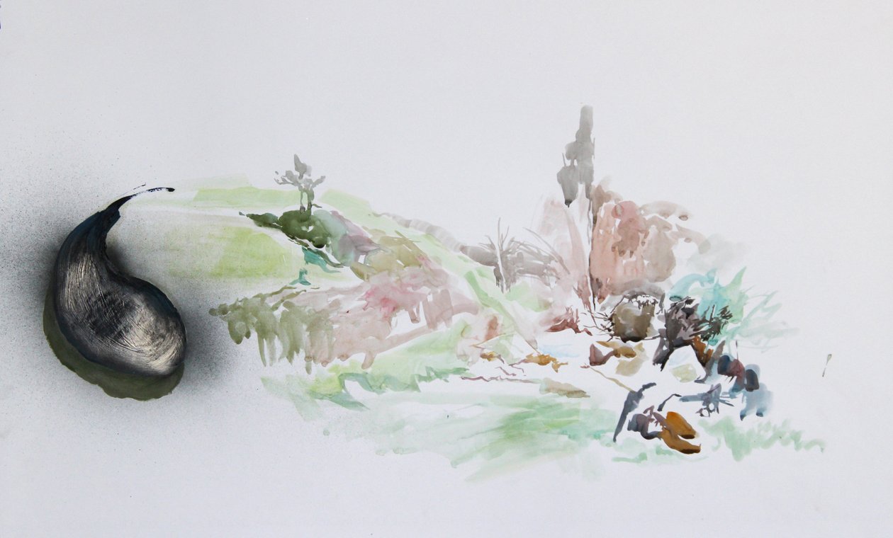 Punta de mosca, 2015 (acuarela) de Rob D Davies