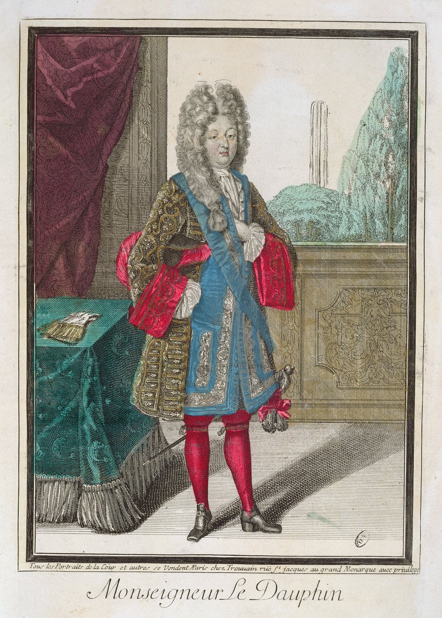 Luis de Francia (1661-1711) Monseigneur le Dauphin de Robert Bonnart