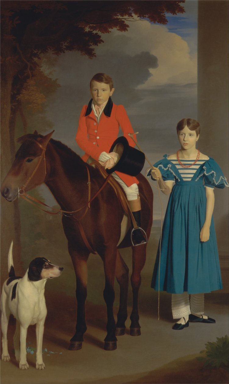 John Gubbins Newton y su hermana, Mary Newton de Robert Burnard