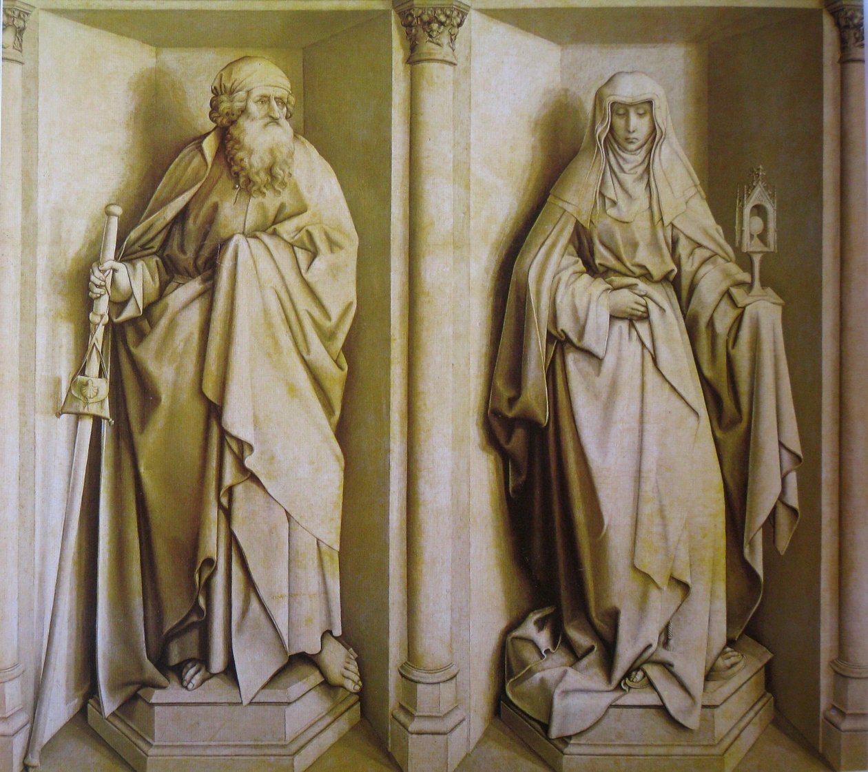 San Jaime y Santa Clara de Robert Campin