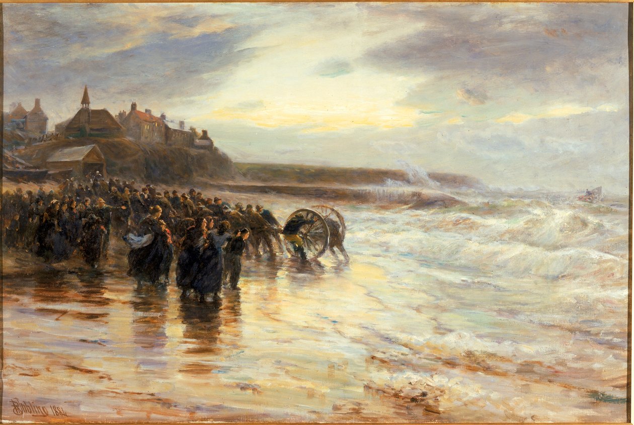 El bote salvavidas, 1884 de Robert Jobling