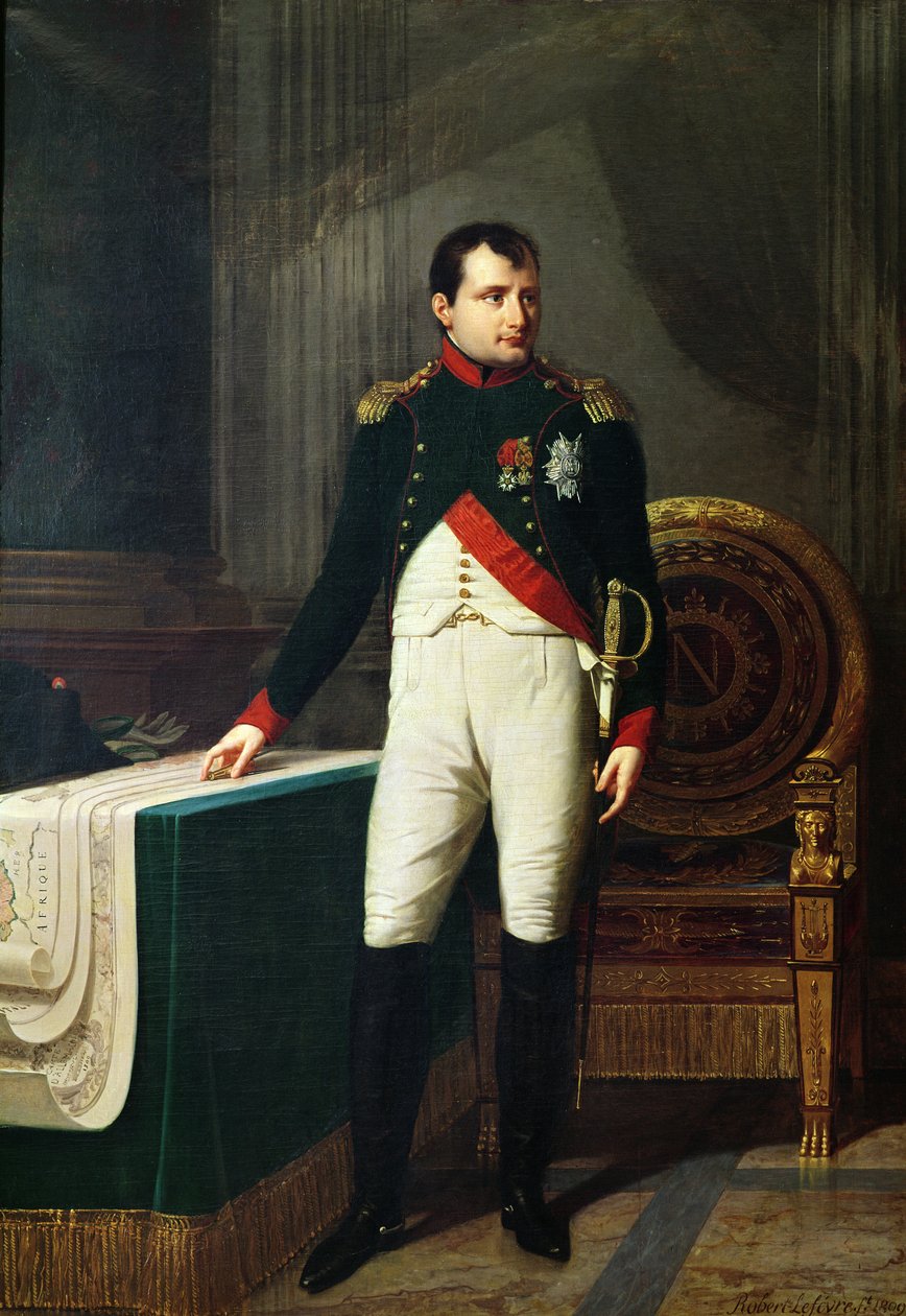 Retrato de Napoleón Bonaparte (1769-1821) 1809 de Robert Lefevre