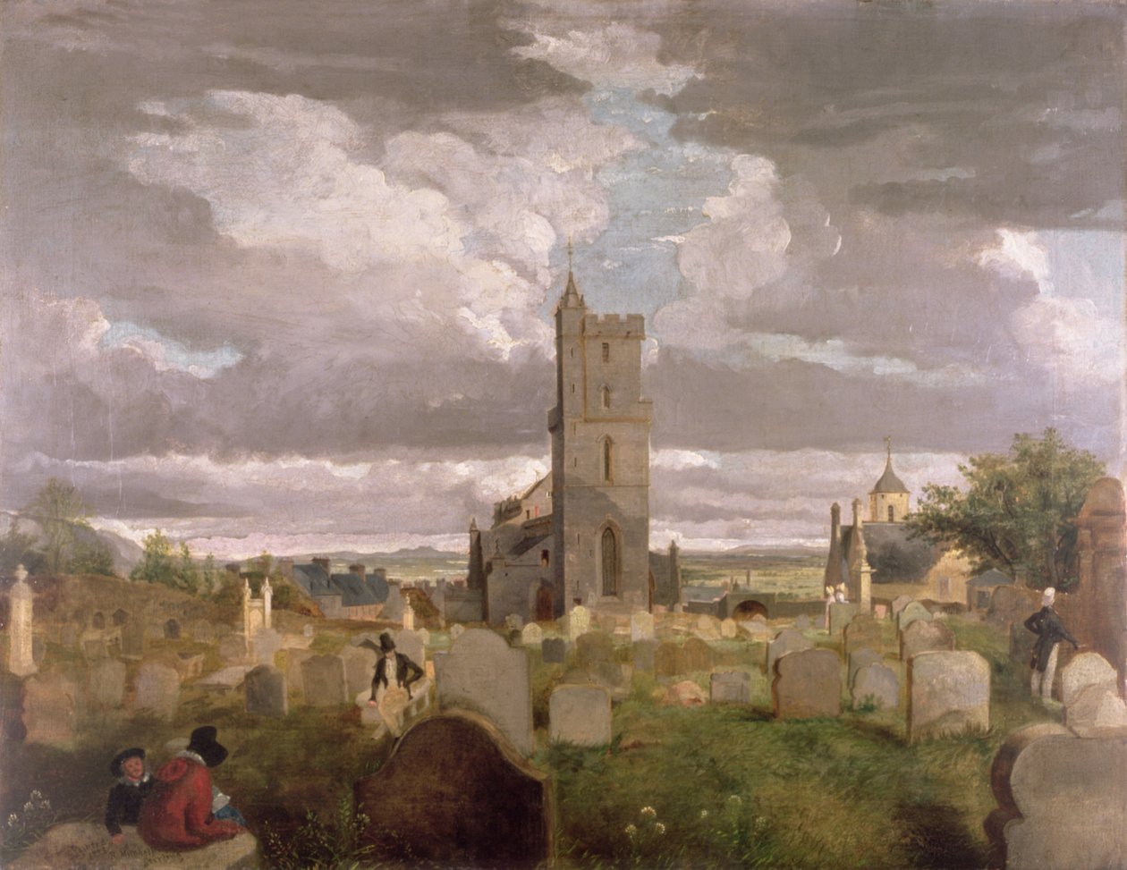 El Viejo Cementerio, Stirling, 1835 de Robert Mitchell