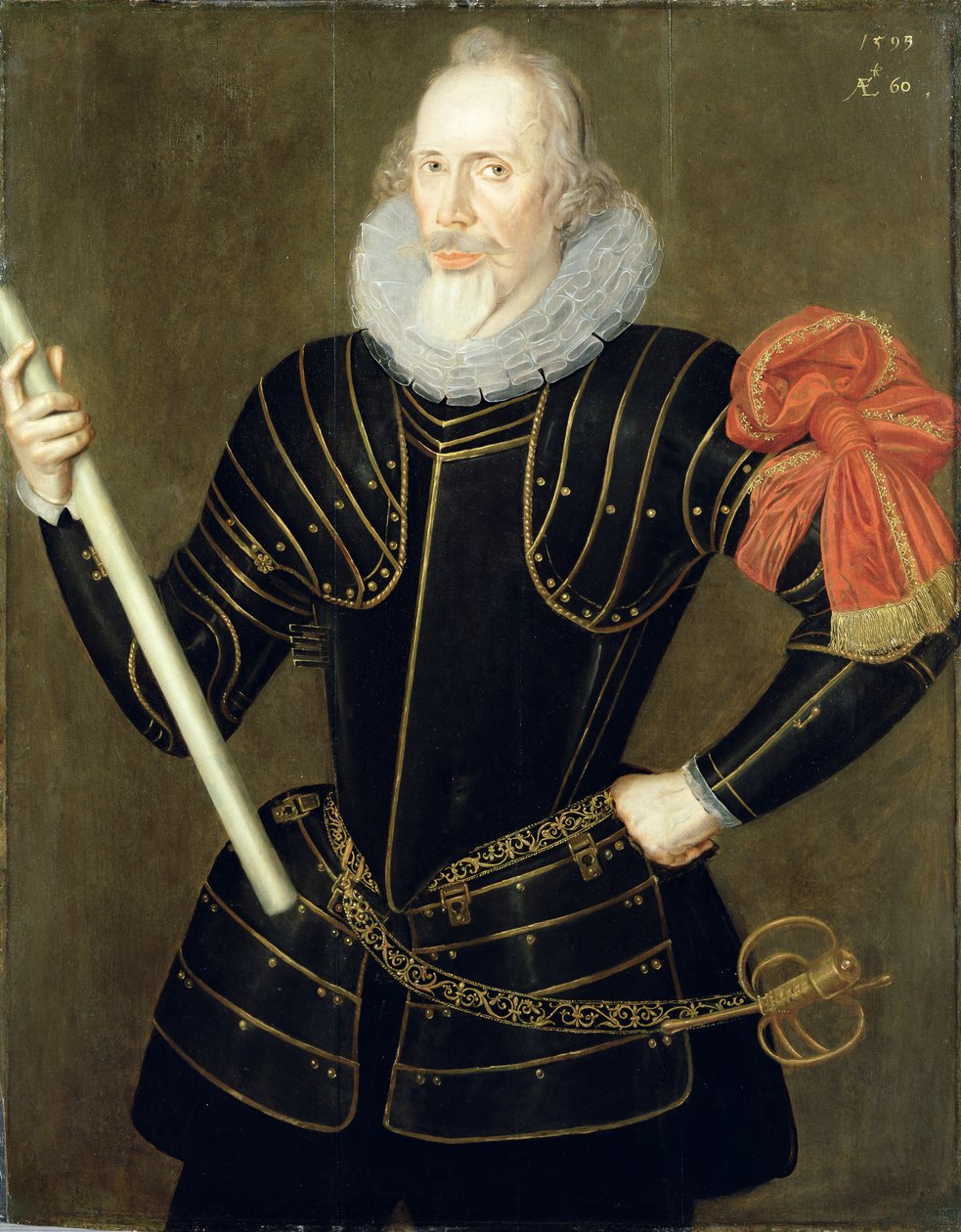 Retrato de un hombre, 1593 de Robert Peake