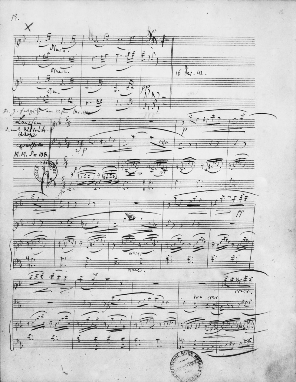Ms.312, Phantasiestücke, Opus 88, para piano, violín y violonchelo, 1842 de Robert Schumann
