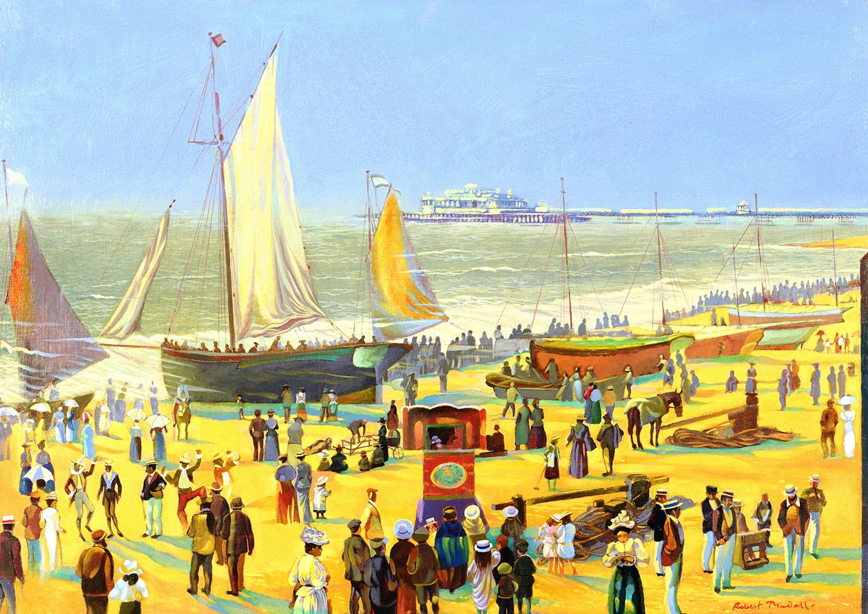 Fantasmas en la playa de Brighton de Robert Tyndall