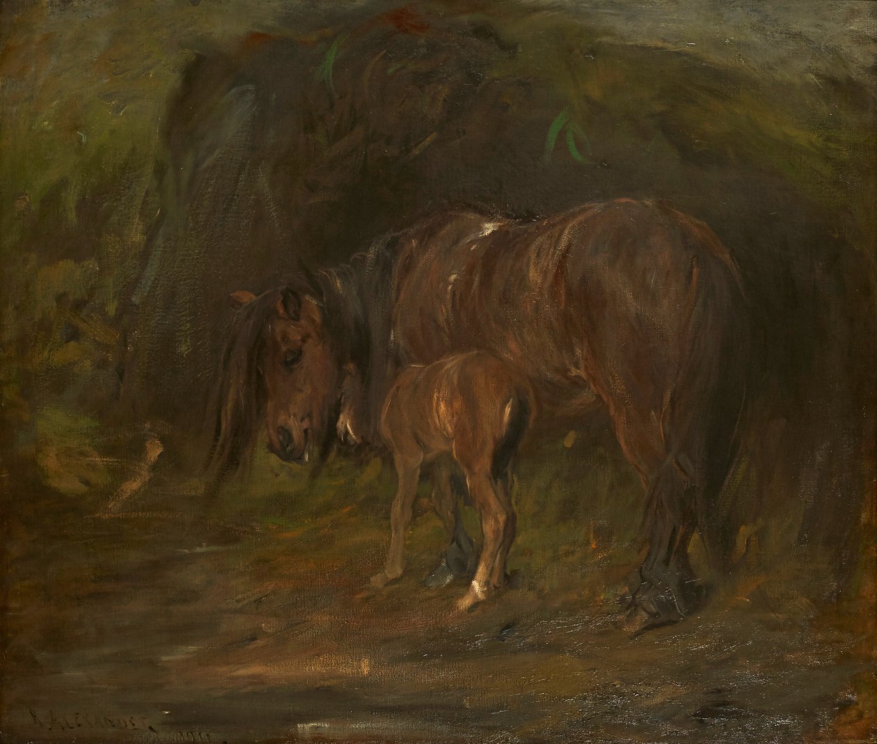 Yegua y potro de Robert Alexander