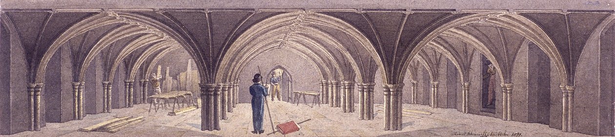 Cripta de Guildhall, Londres de Robert Blemmell Schnebbelie