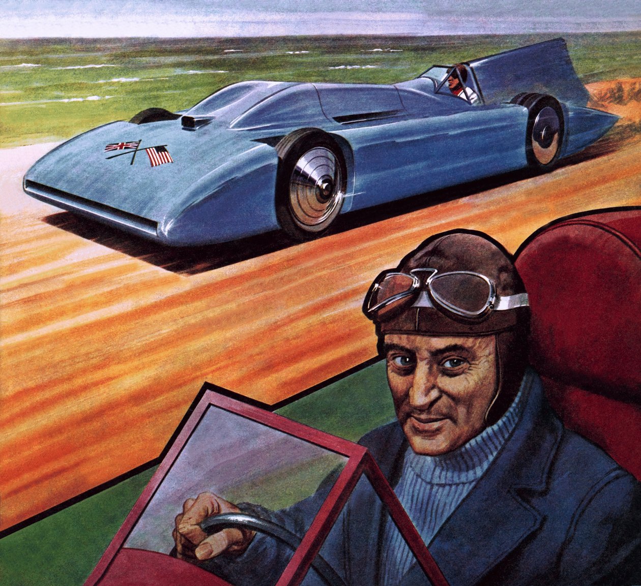 Malcolm Campbell y Bluebird de Robert Brook