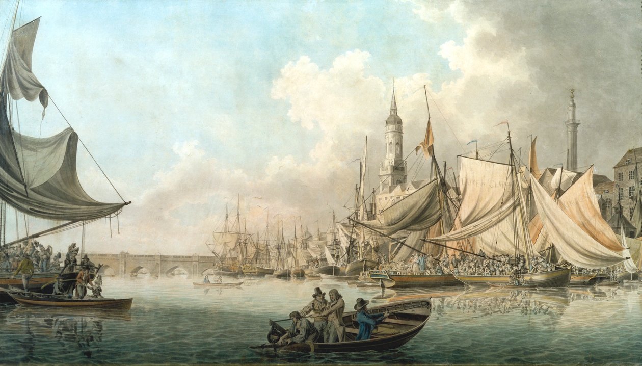 Billingsgate en marea alta de Robert Clevely