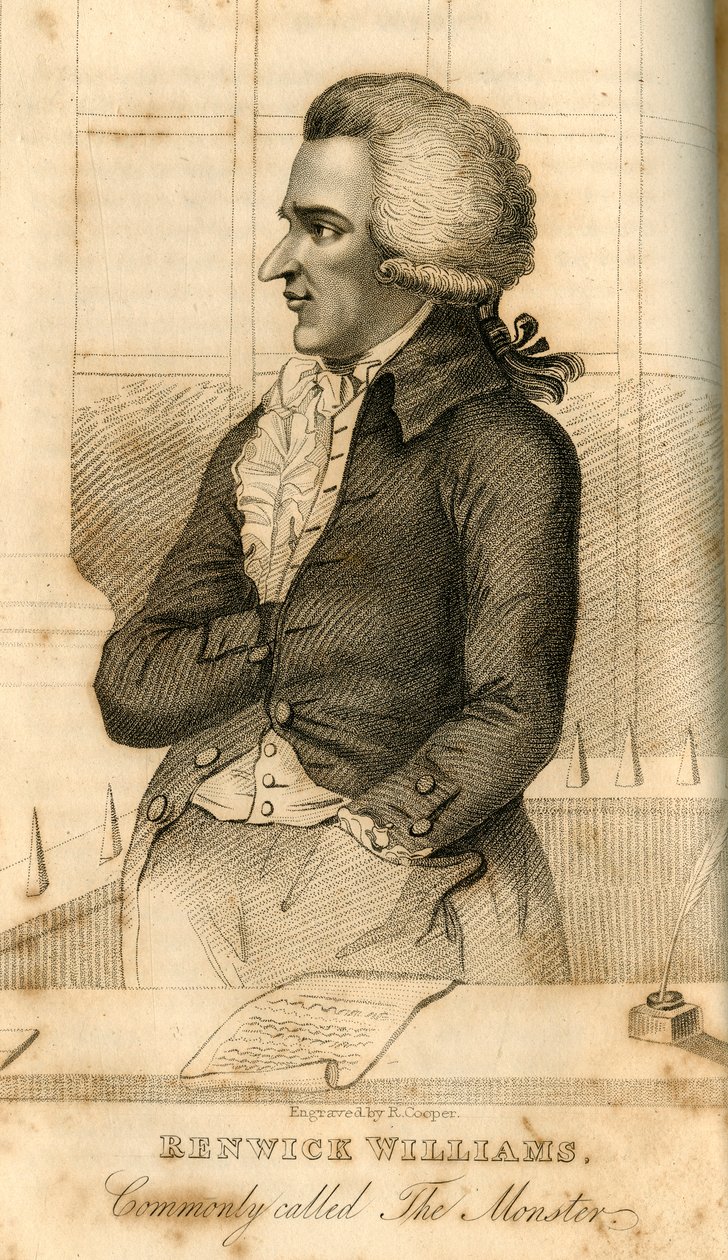 Renwick Williams, comúnmente llamado El Monstruo, 1822 de Robert Cooper
