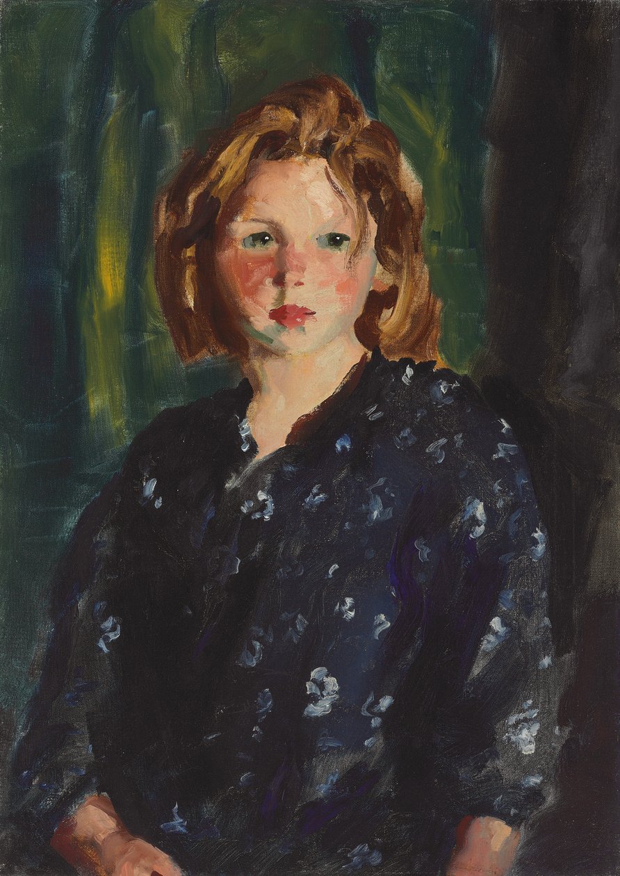Retrato de una niña, 1928 de Robert Cozad Henri
