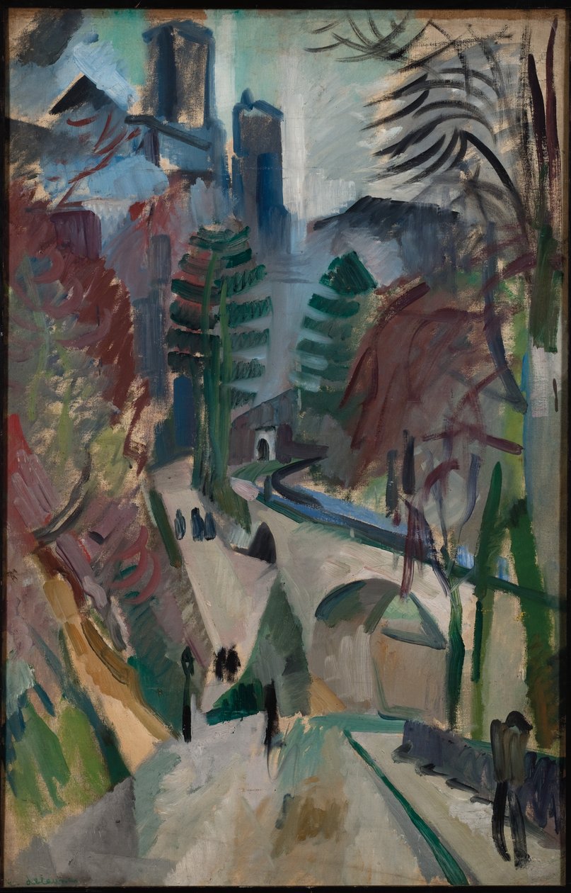 Paisaje de Laon de Robert Delaunay