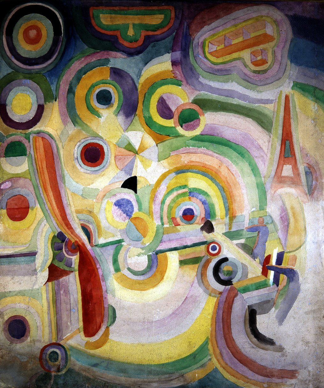 Homenaje a Bleriot por Robert Delaunay (1885-1941). de Robert Delaunay