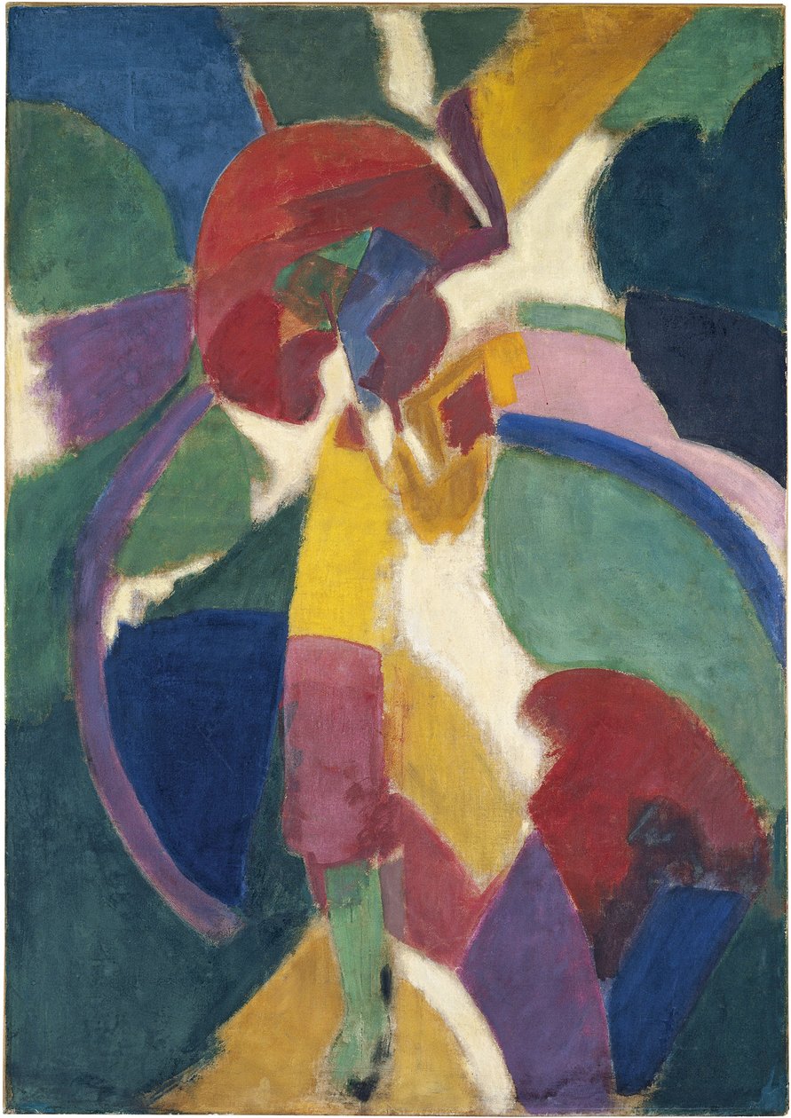 Mujer con una sombrilla, 1913 de Robert Delaunay