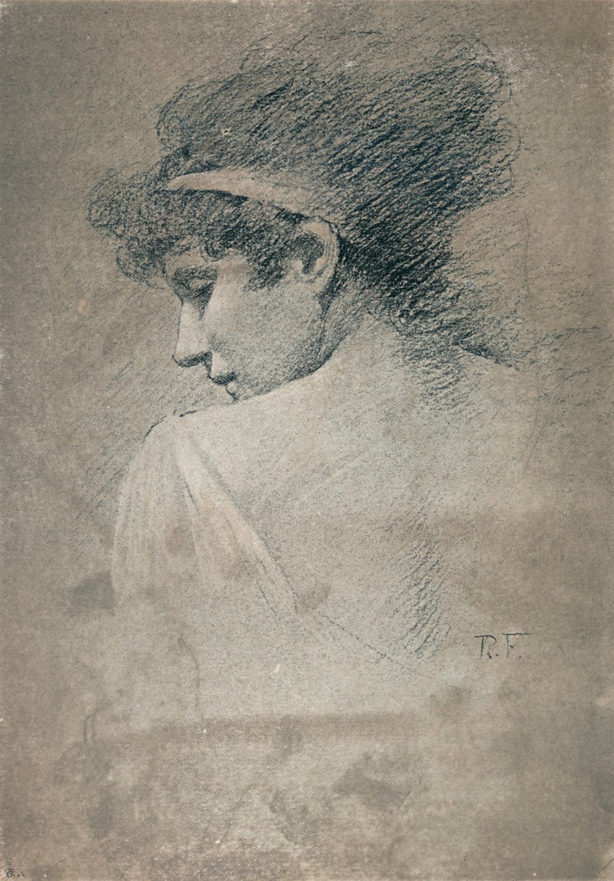 Estudio femenino, c1895, 1897 de Robert Fowler