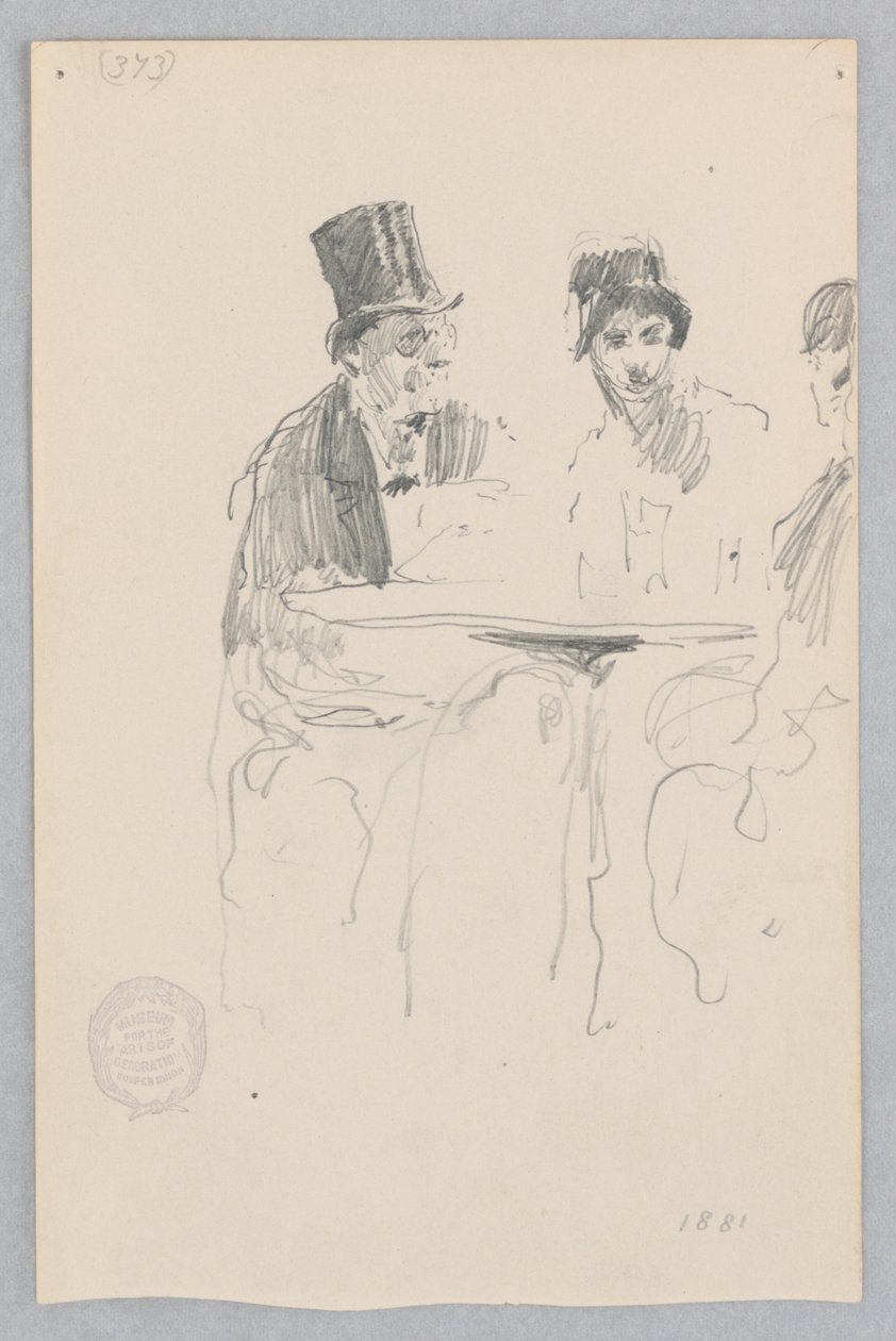 Escena de café de Robert Frederick Blum