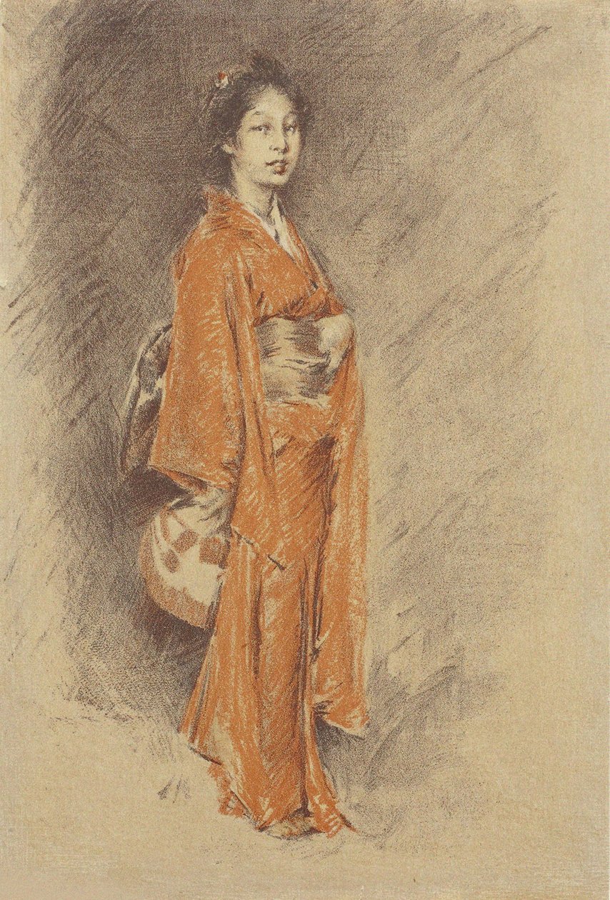 Mujer japonesa en kimono de Robert Frederick Blum