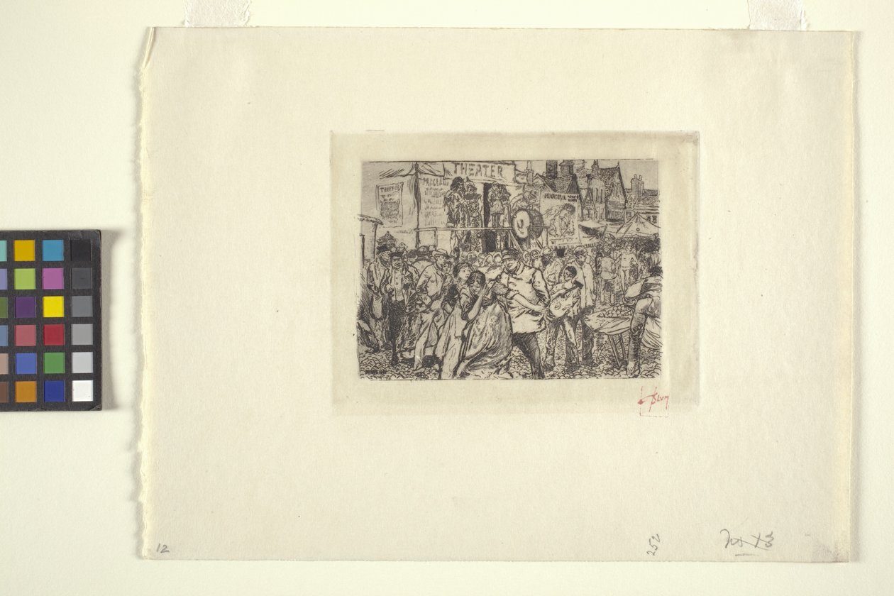Escena en un circo (tinta) de Robert Frederick Blum