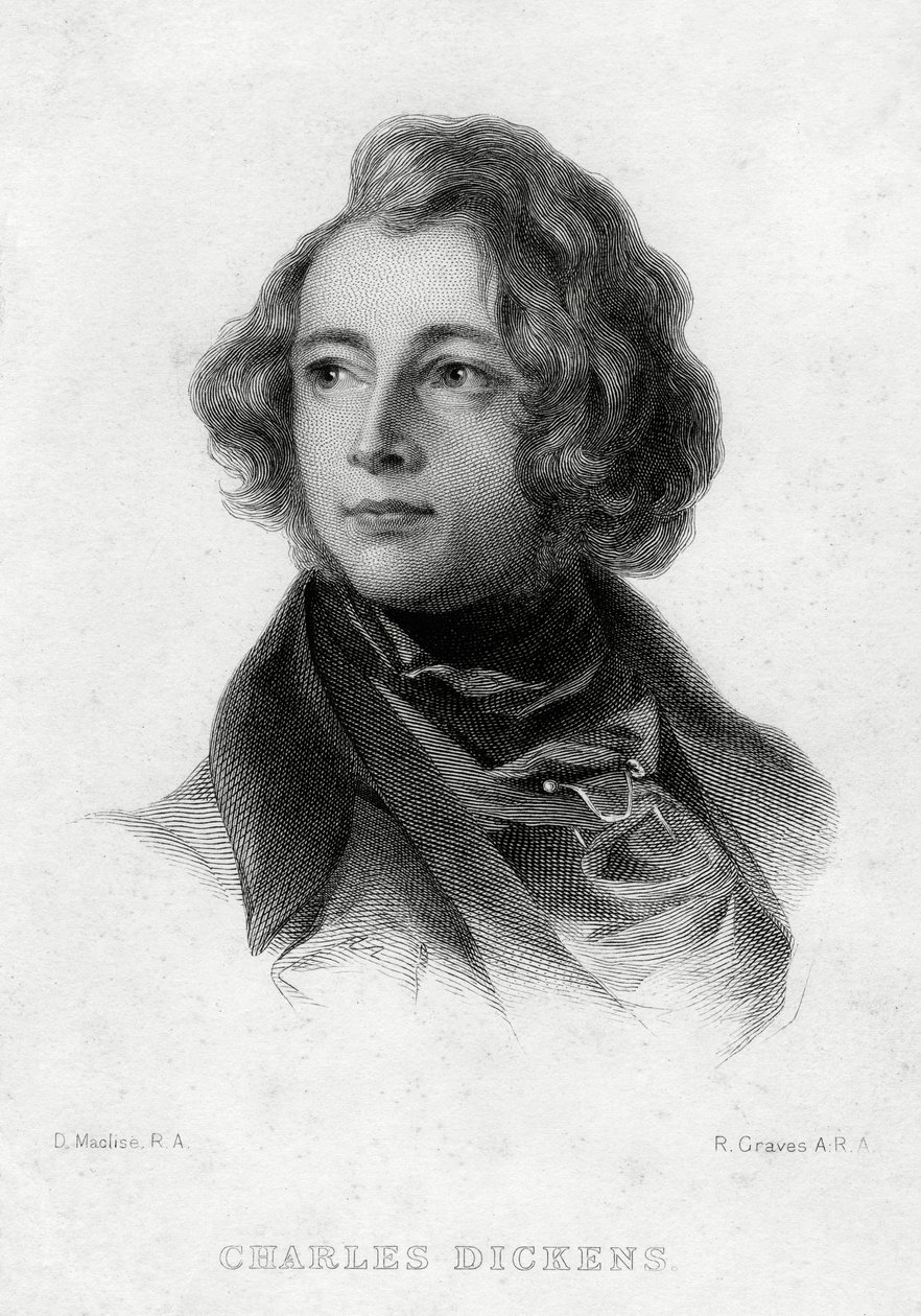 Charles Dickens, autor inglés, c1870s de Robert Graves