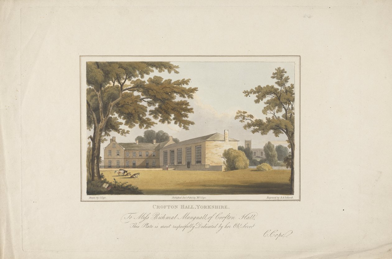 Crofton Hall, Yorkshire de Robert Havell