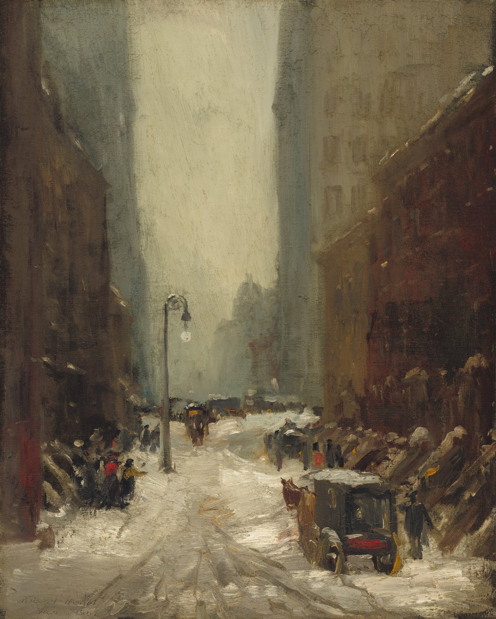 Nieve en Nueva York de Robert Henri