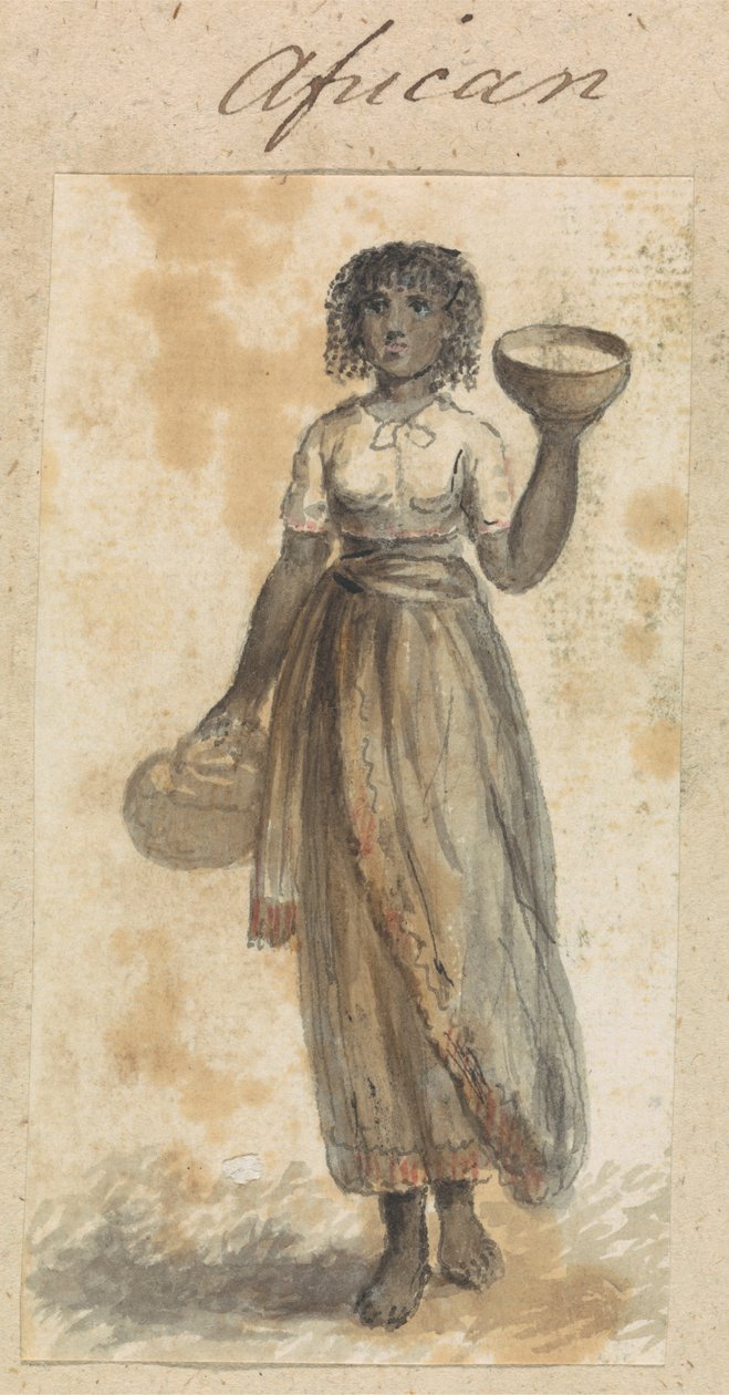 Mujer africana con cestas de Robert Mabon