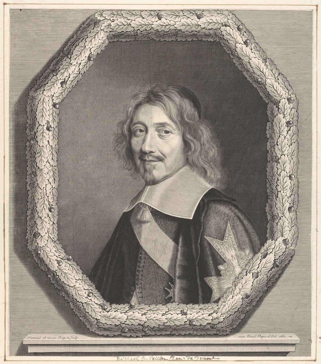 Canciller Michel IV Le Tellier, 1661 de Robert Nanteuil