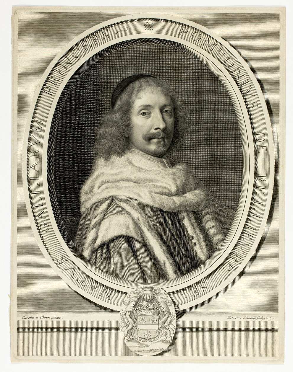 Retrato de Pompone de Bellièvre de Robert Nanteuil