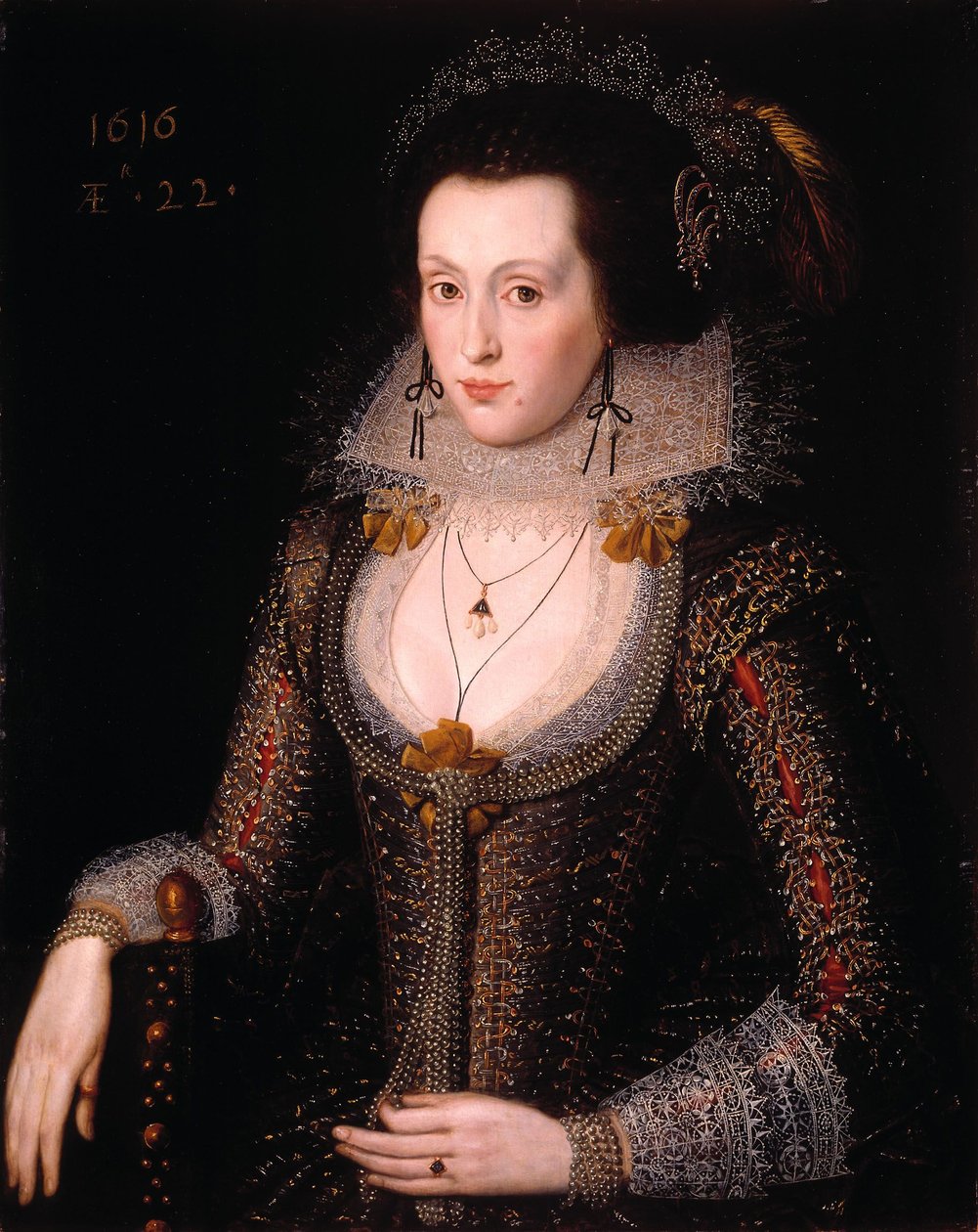 Elizabeth Poulett por Robert Peake de Robert Peake the elder