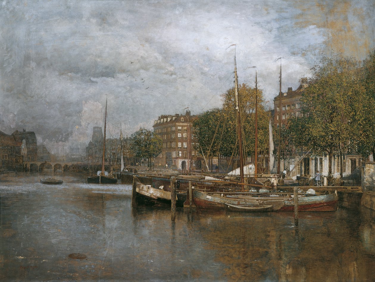 Canal en Róterdam de Robert Russ