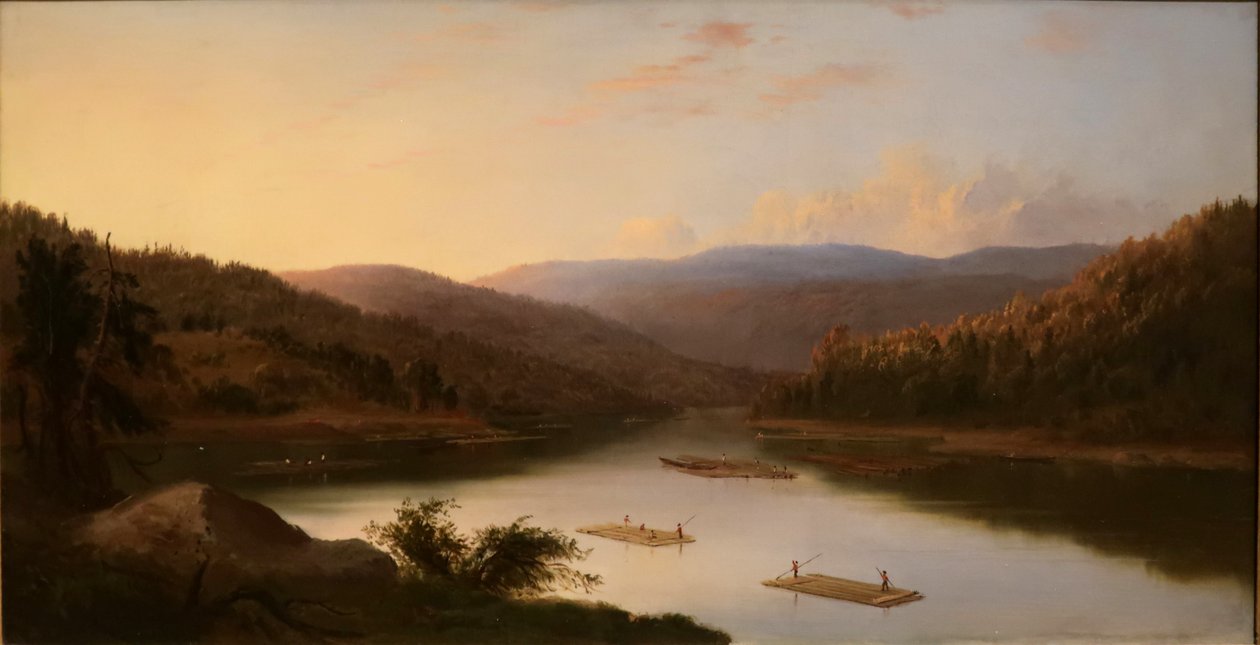 Flat Boat Men de Robert Seldon Duncanson