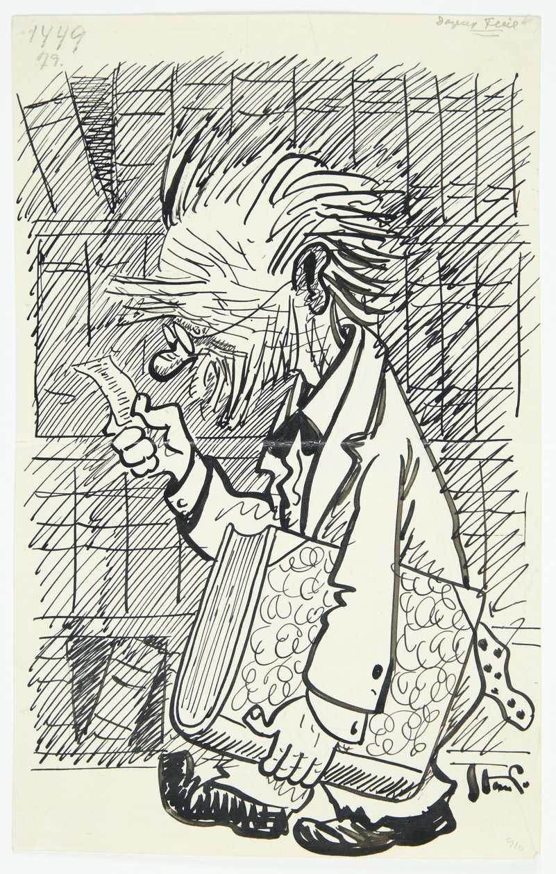 Hoja para "La mosca del día" de Robert Storm Petersen