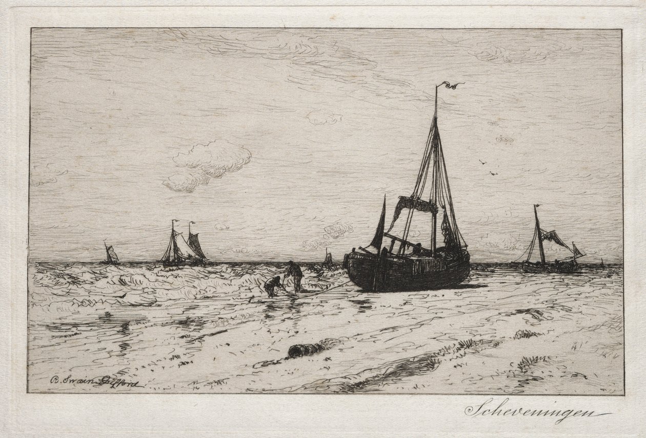 Scheveningen (grabado) de Robert Swain Gifford