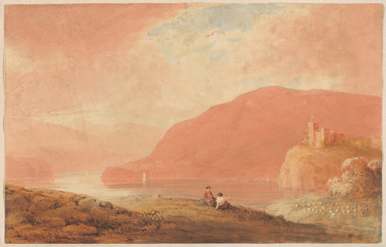 Castillo en un río de Robert W. Weir