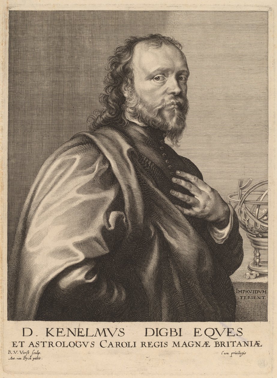 Sir Kenelm Digby de Robert van Voerst after Sir Anthony