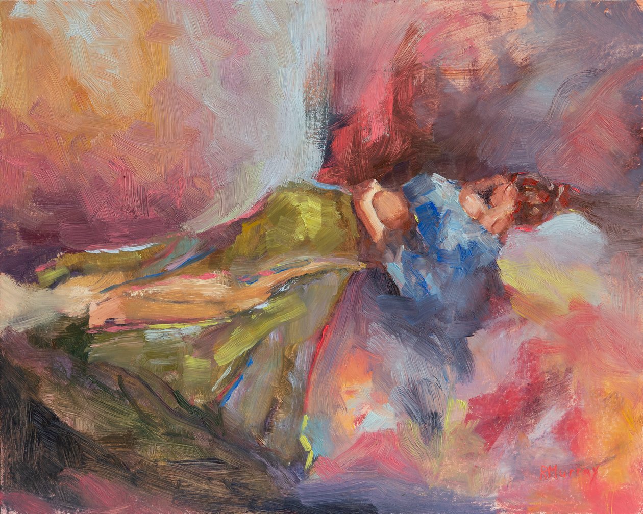 Después del flamenco, 2023 (óleo sobre tabla) de Roberta Murray