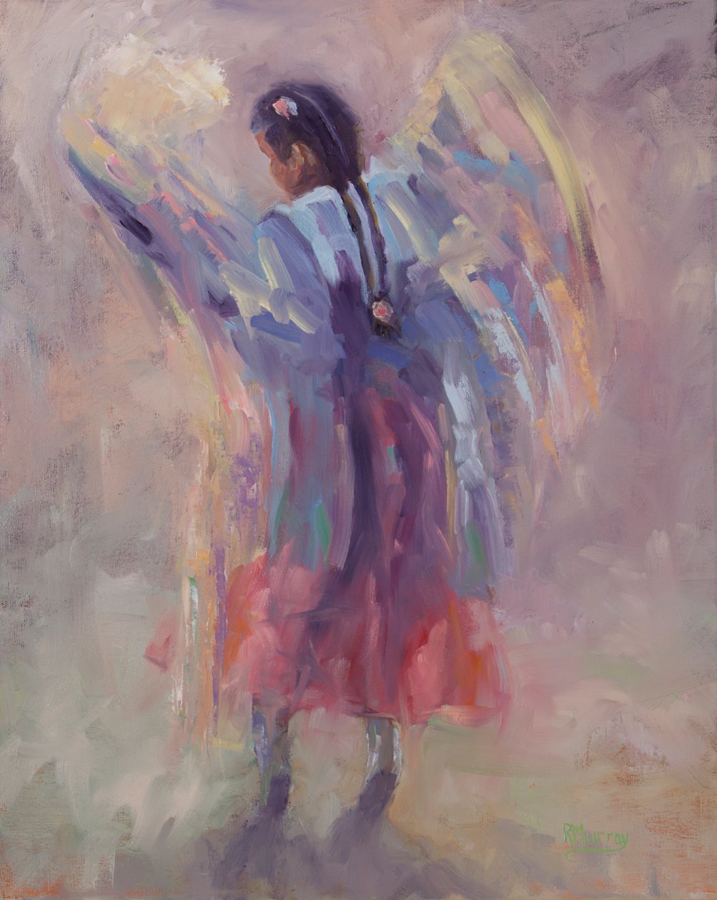 Angel Can Fly, 2015 (óleo sobre lienzo) de Roberta Murray