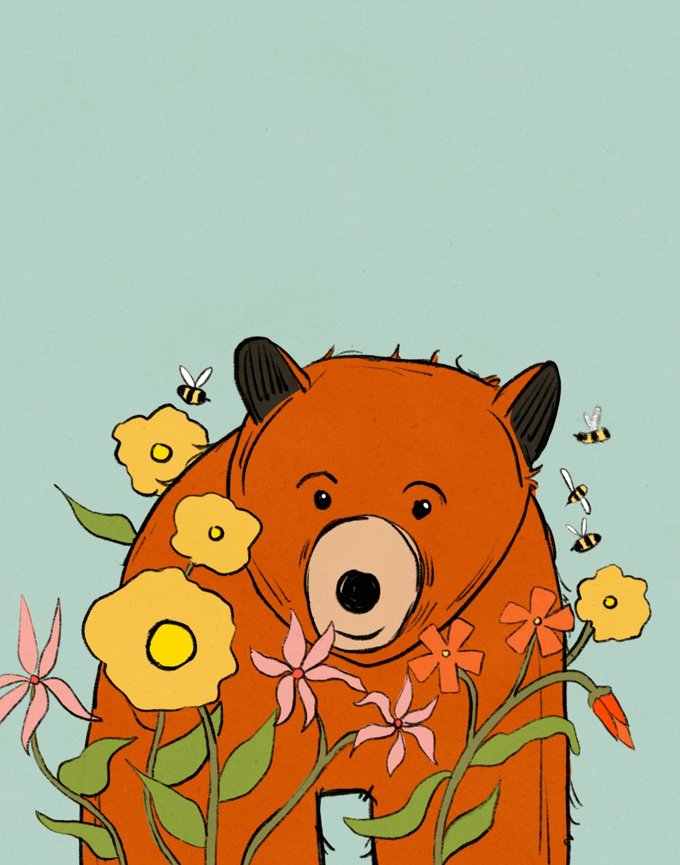 Oso Flor, 2021 (digital) de Roberta Murray