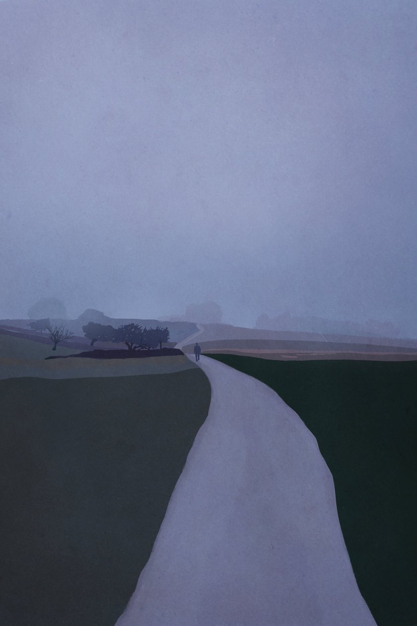 Foggy Road, 2023 (digital) de Roberta Murray