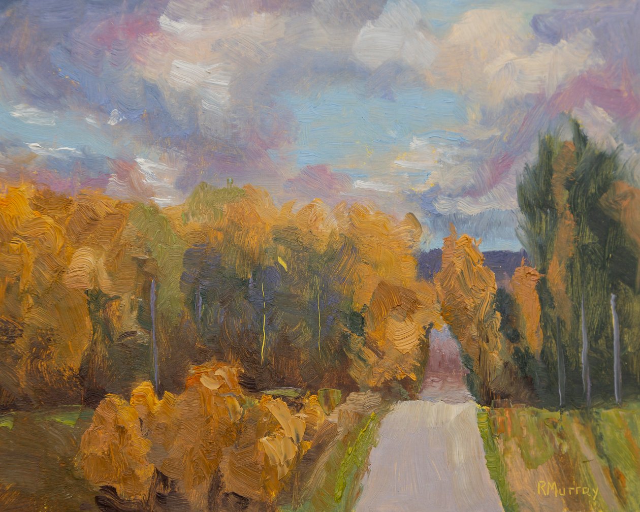 Grandview Autumn, 2023 (óleo sobre panel) de Roberta Murray
