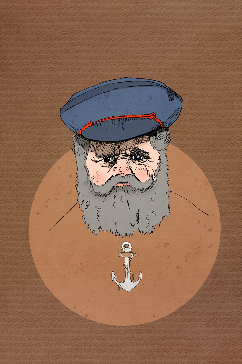 Salty Sailor, 2022 (digital) de Roberta Murray
