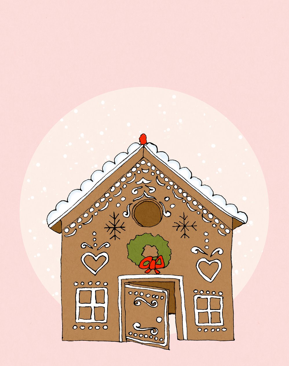 La casa de pan de jengibre, 2020 (digital) de Roberta Murray